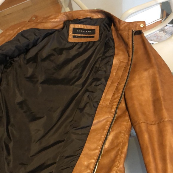 Zara men’s leather jacket - Picture 3 of 3